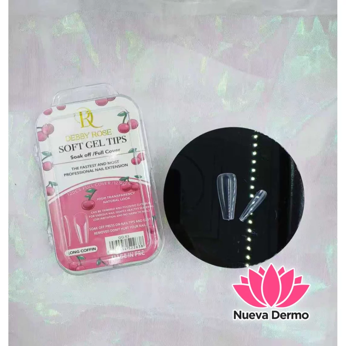DEBBY ROSE TIPS CONFFIN TRANSPARENTE 120...