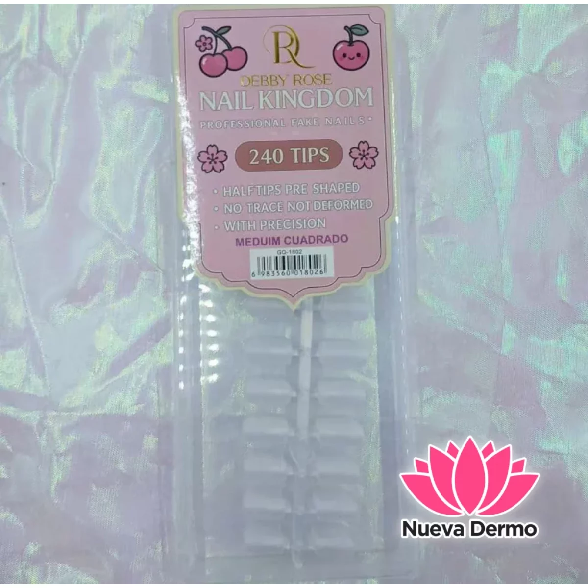 DEBBY ROSE TIPS CUANDRADO PRELIMADO 240P...