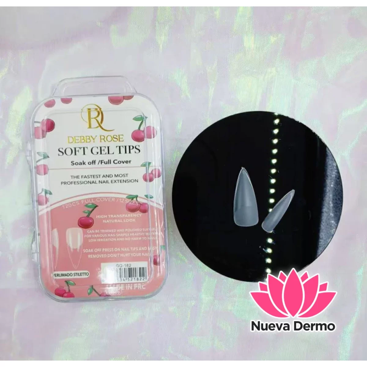DEBBY ROSE TIPS STILLE PRELIMADO 120PCS...