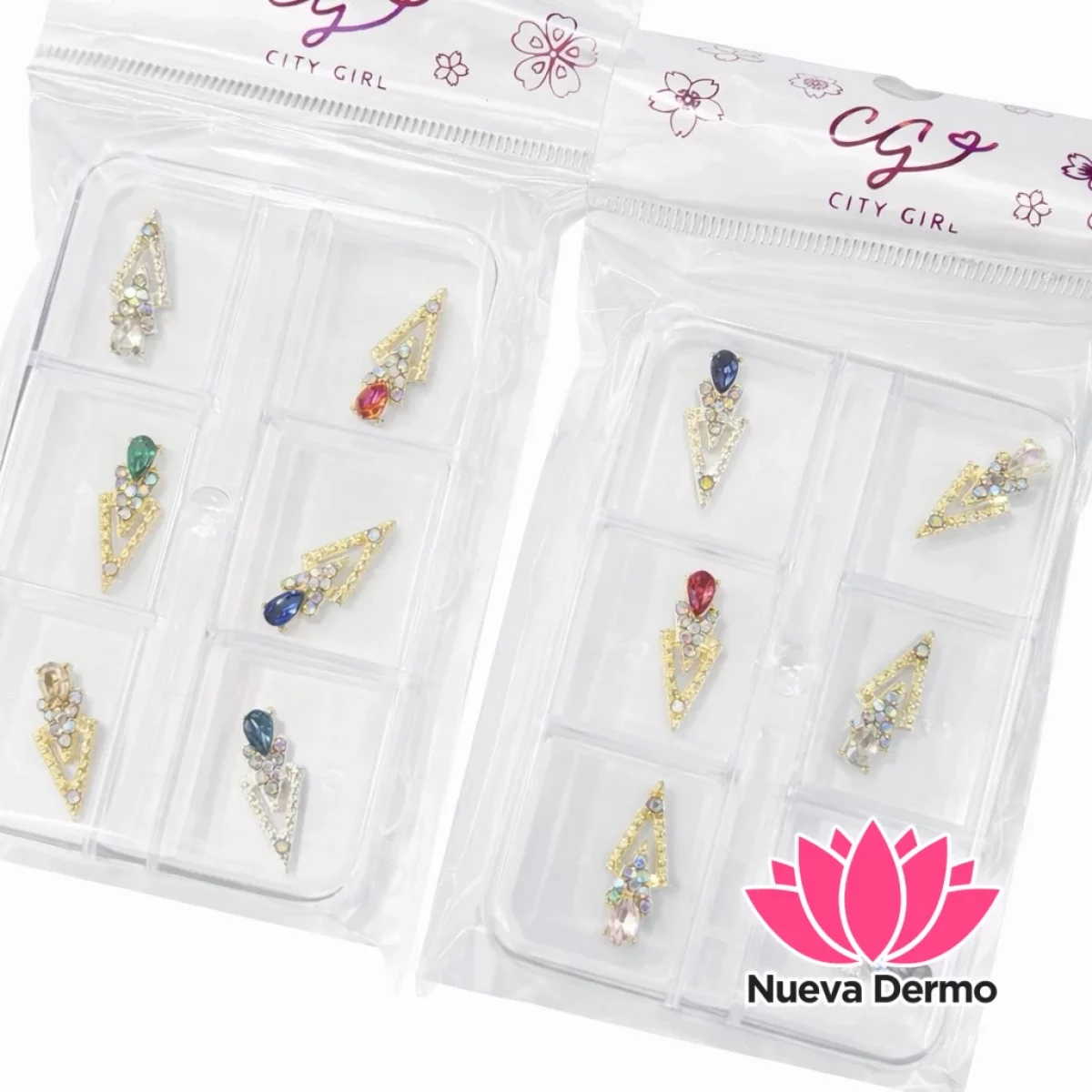 Deco flechas con strass para uñas