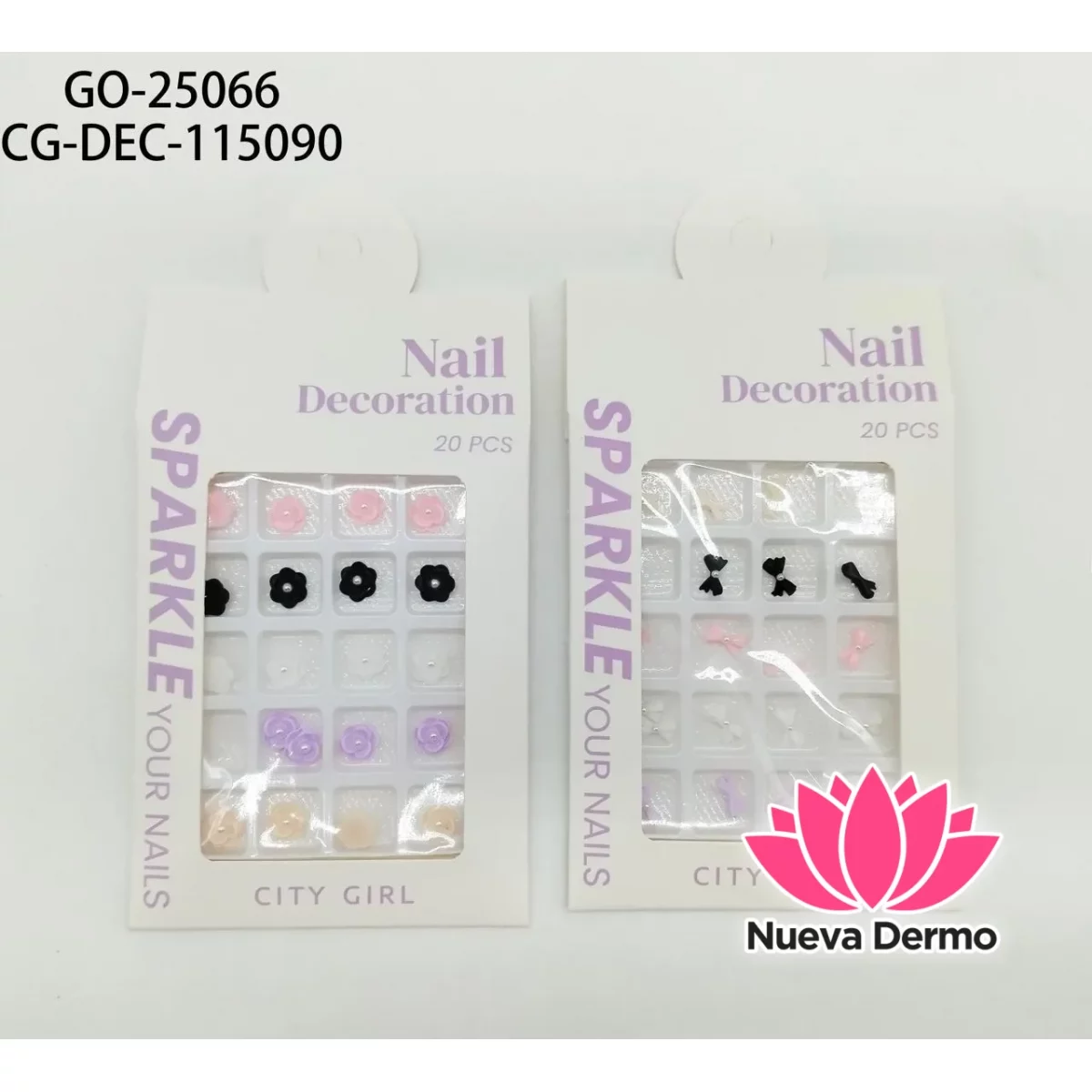 DECORACIÓN DE FLORES PARA UÑAS x6