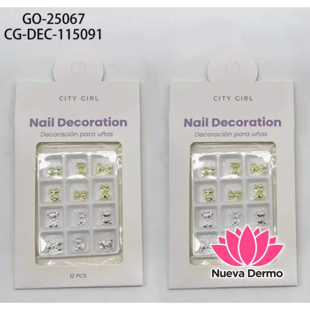 DECORACIÓN DE OSITOS PARA UÑAS x6