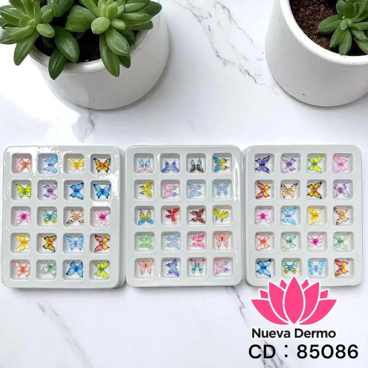 DECORACION DE UÑAS MARIPOSA 85086