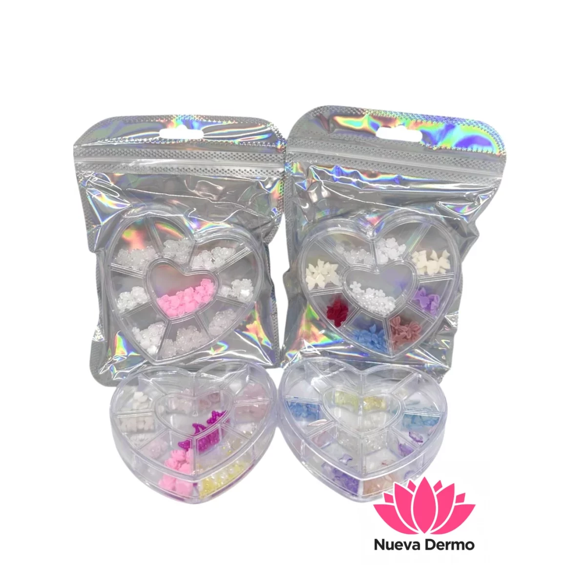 Decoración para uñas con organizador cor...