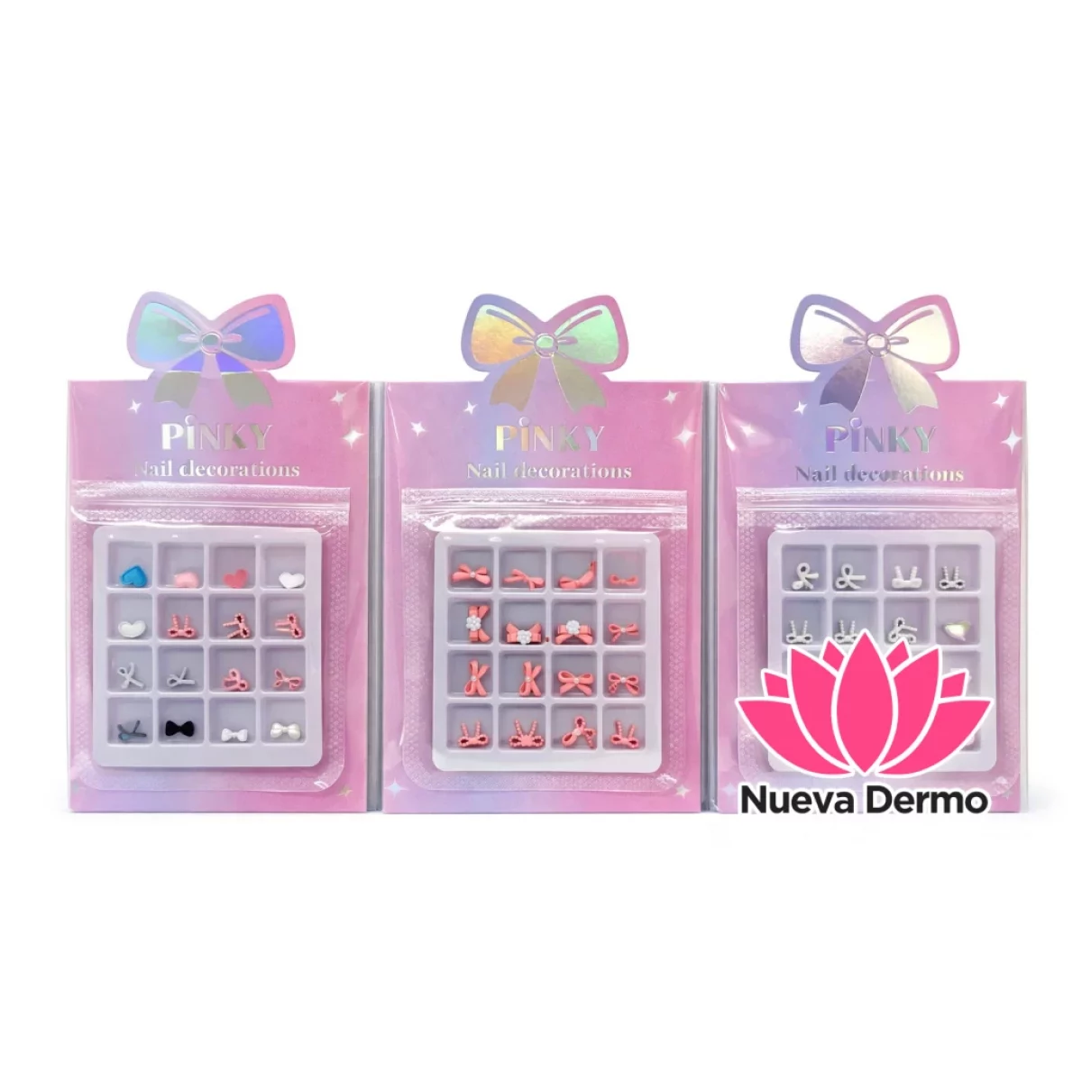 Decoración para uñas mini dijes moño Pin...