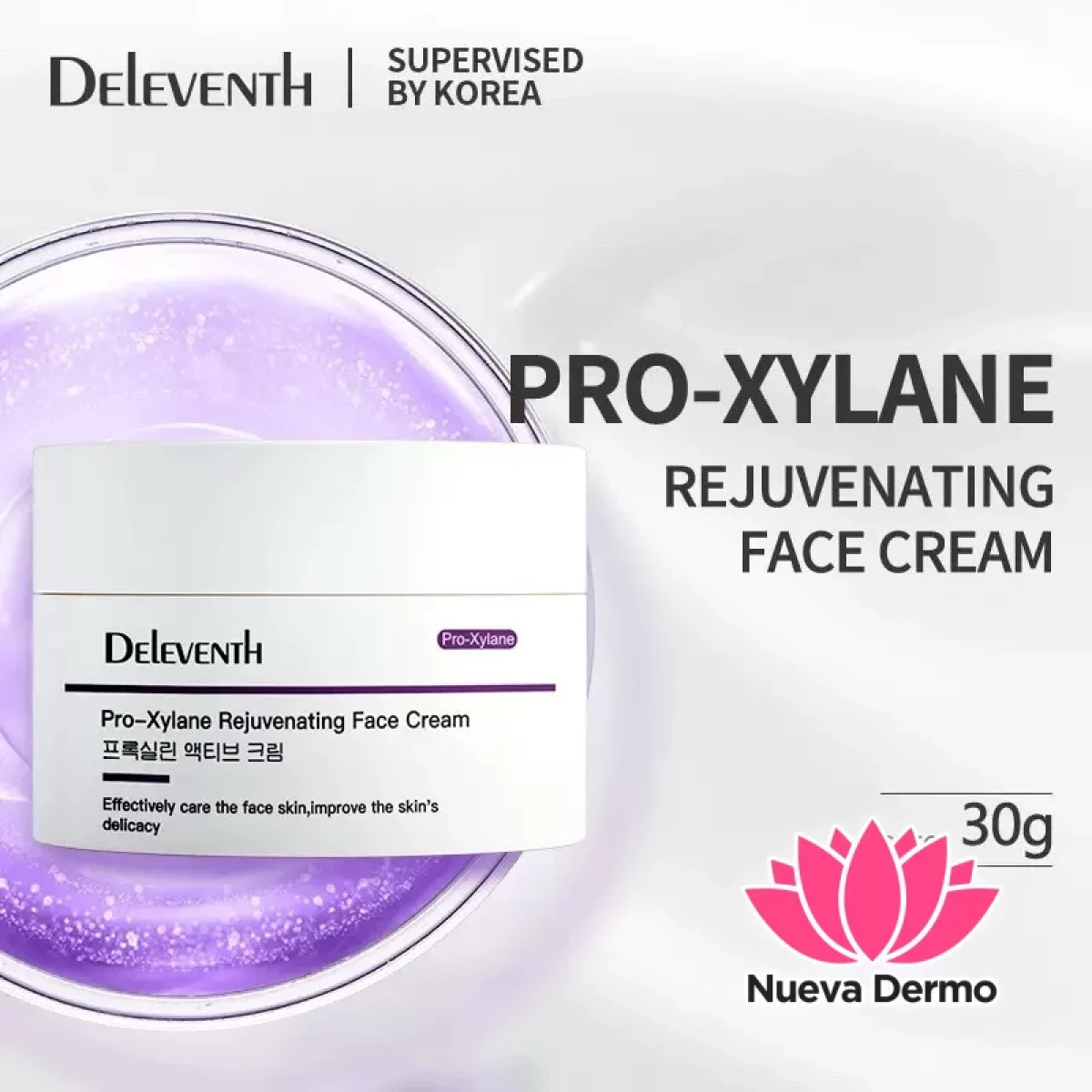 Deleventh crema facial Pro-Xylane rejuvenecedora 30g #DL02 #0821