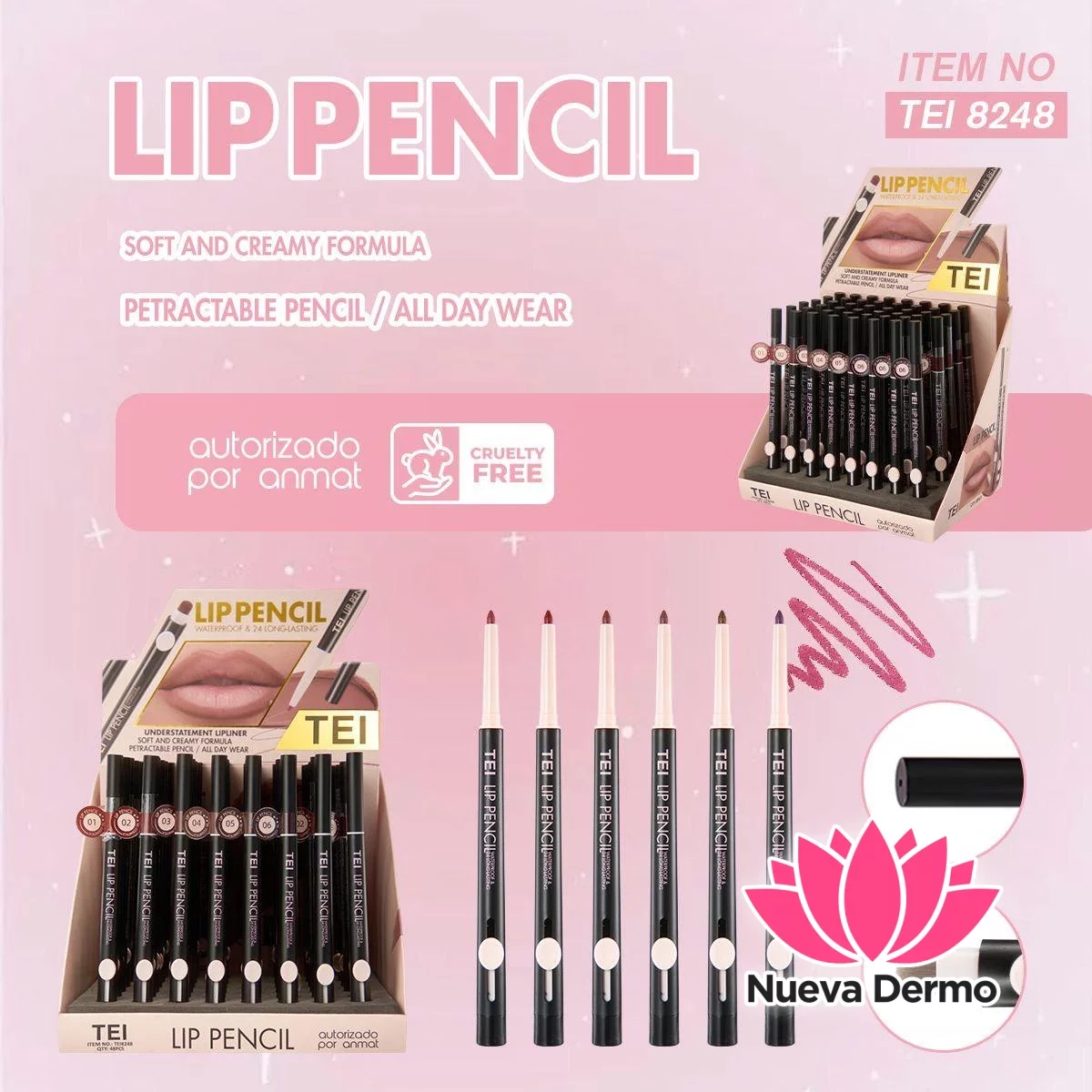 DELINEADOR DE LABIO CON PINCEL TEI8248