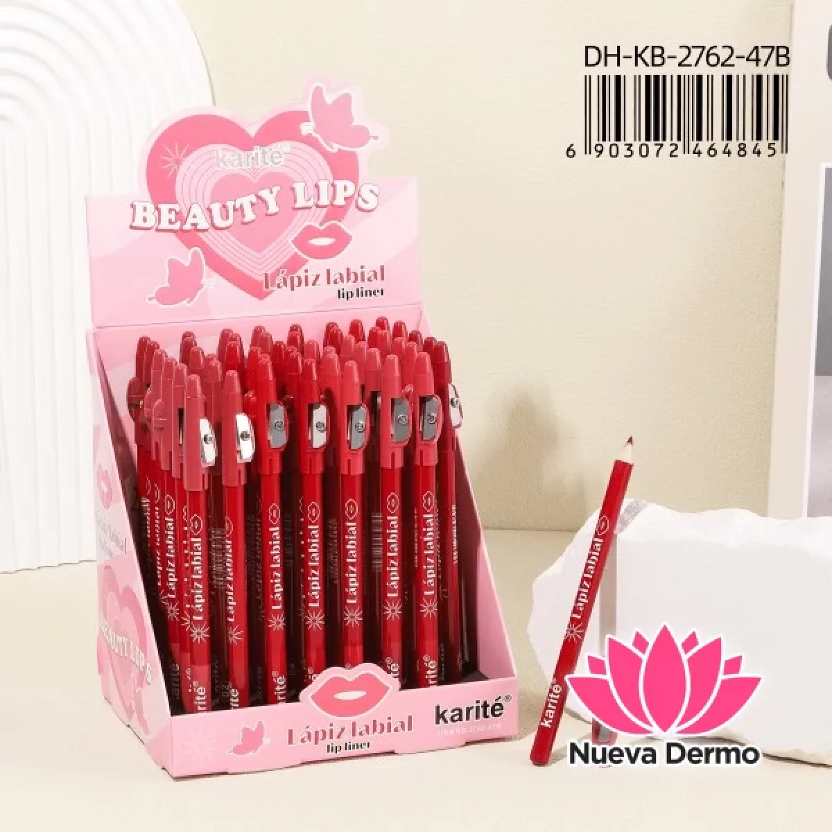 DELINEADOR DE LABIO CON SACA PUNTA KARITE DH-KB-2762-47B/64845