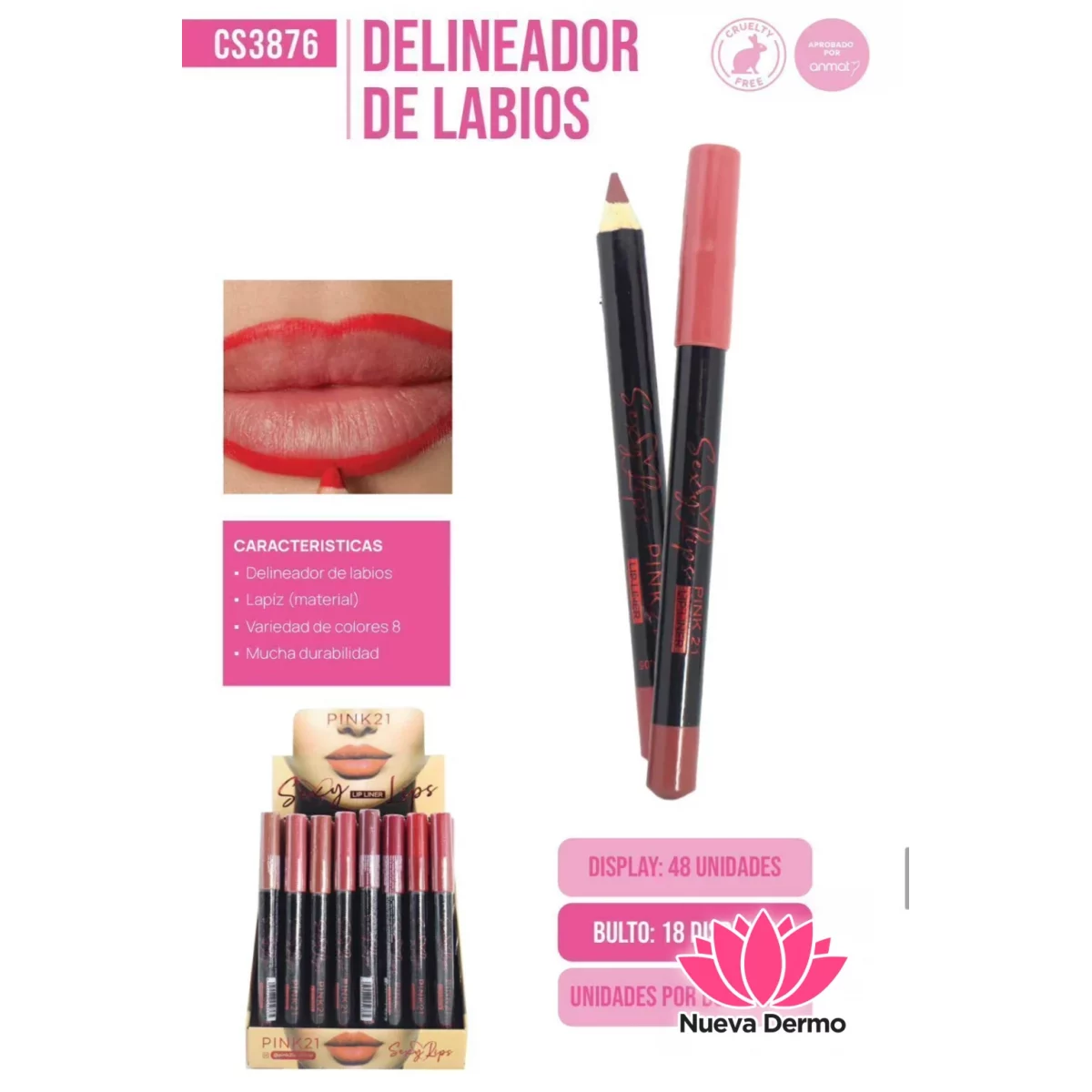 DELINEADOR DE LABIOS PINK21 CD: CS3876