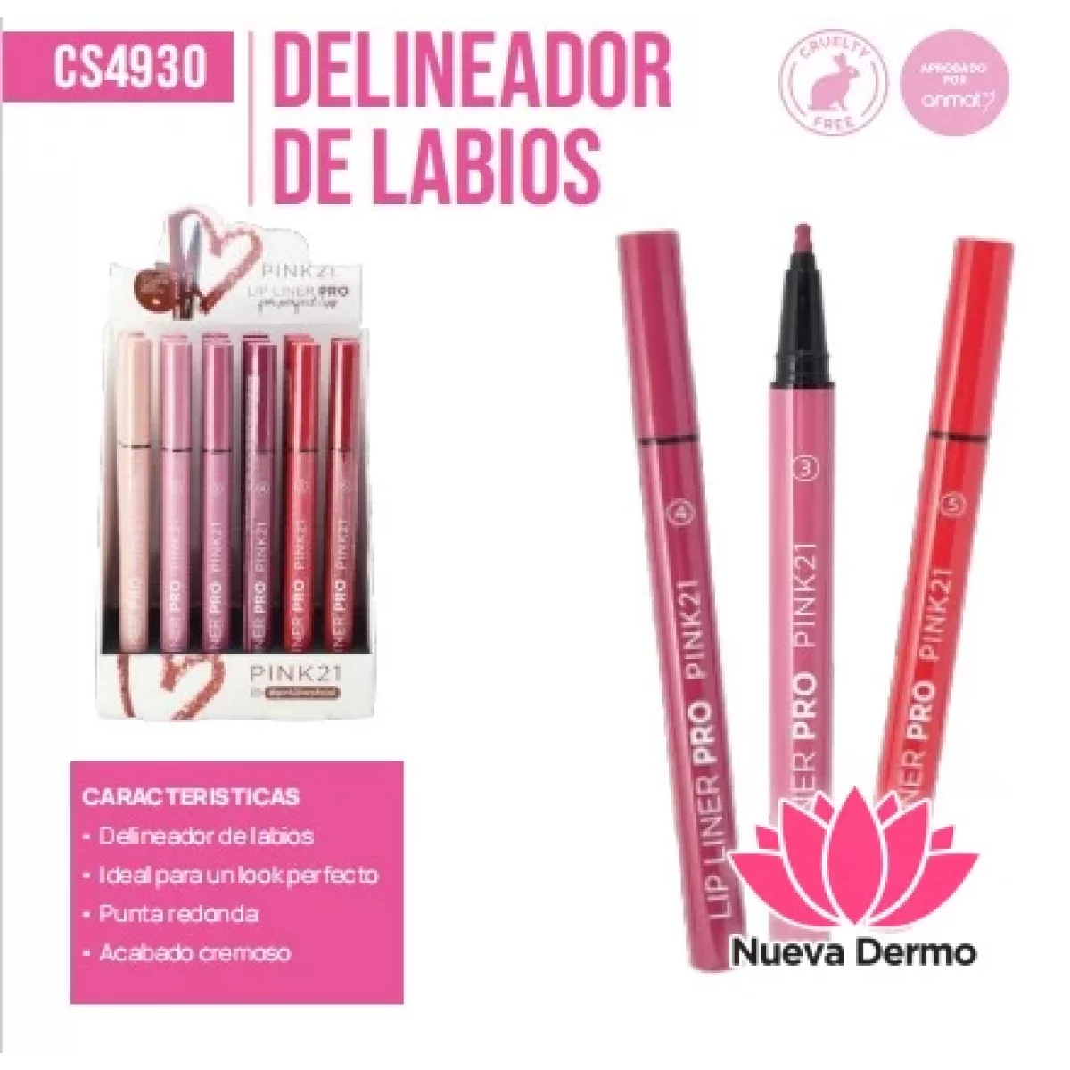 DELINEADOR DE LABIOS PINK21 CS4930