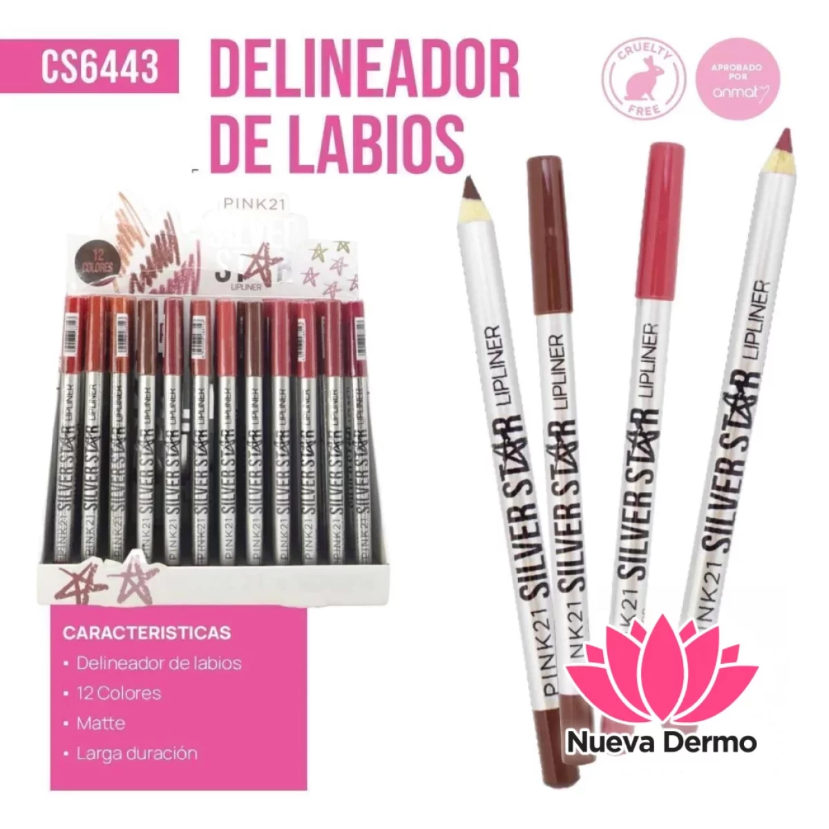 DELINEADOR DE LAVIOS PINK21 CD: CS6443