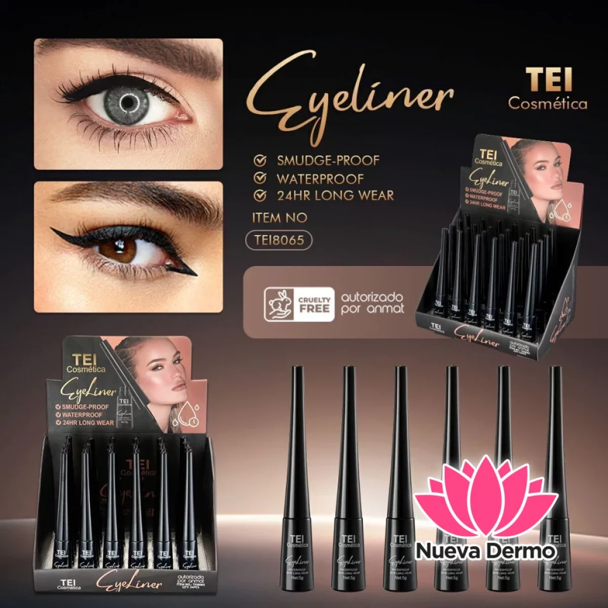 DELINEADOR DE OJOS A PRUEBA DE AGUA CD: TEI8065