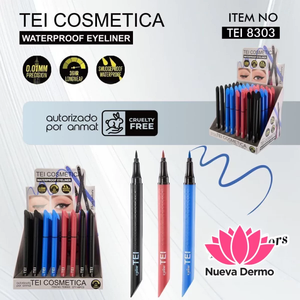 DELINEADOR DE OJOS RESISTENTE AL AGUA CD: TEI8303