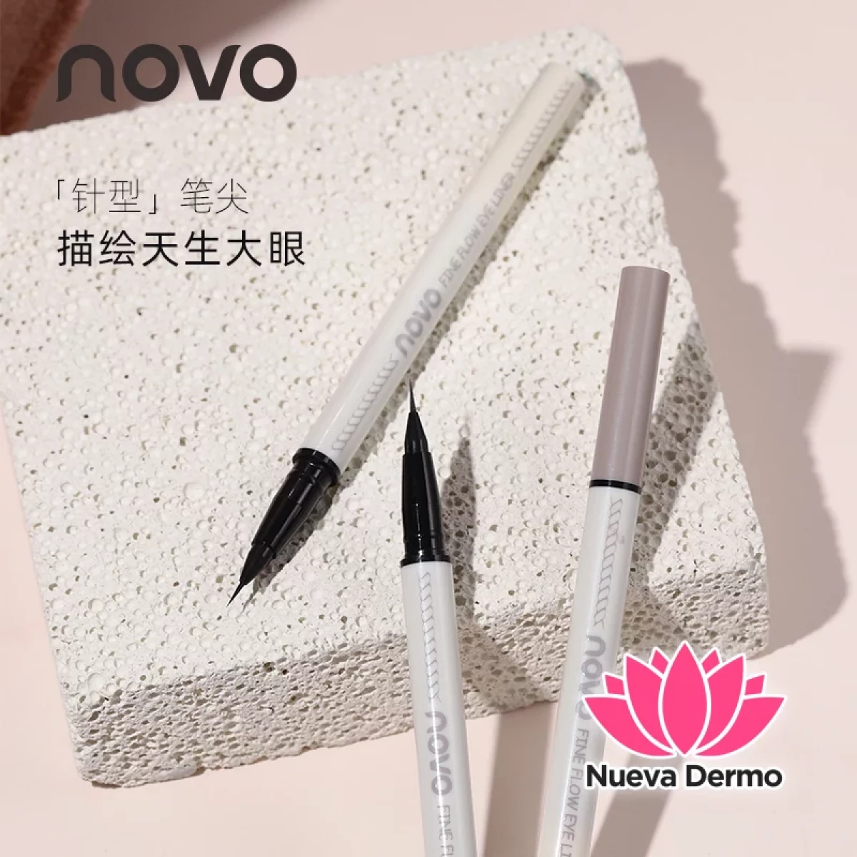 Delineador en fibra punta ultra fina waterproof Novo #6050