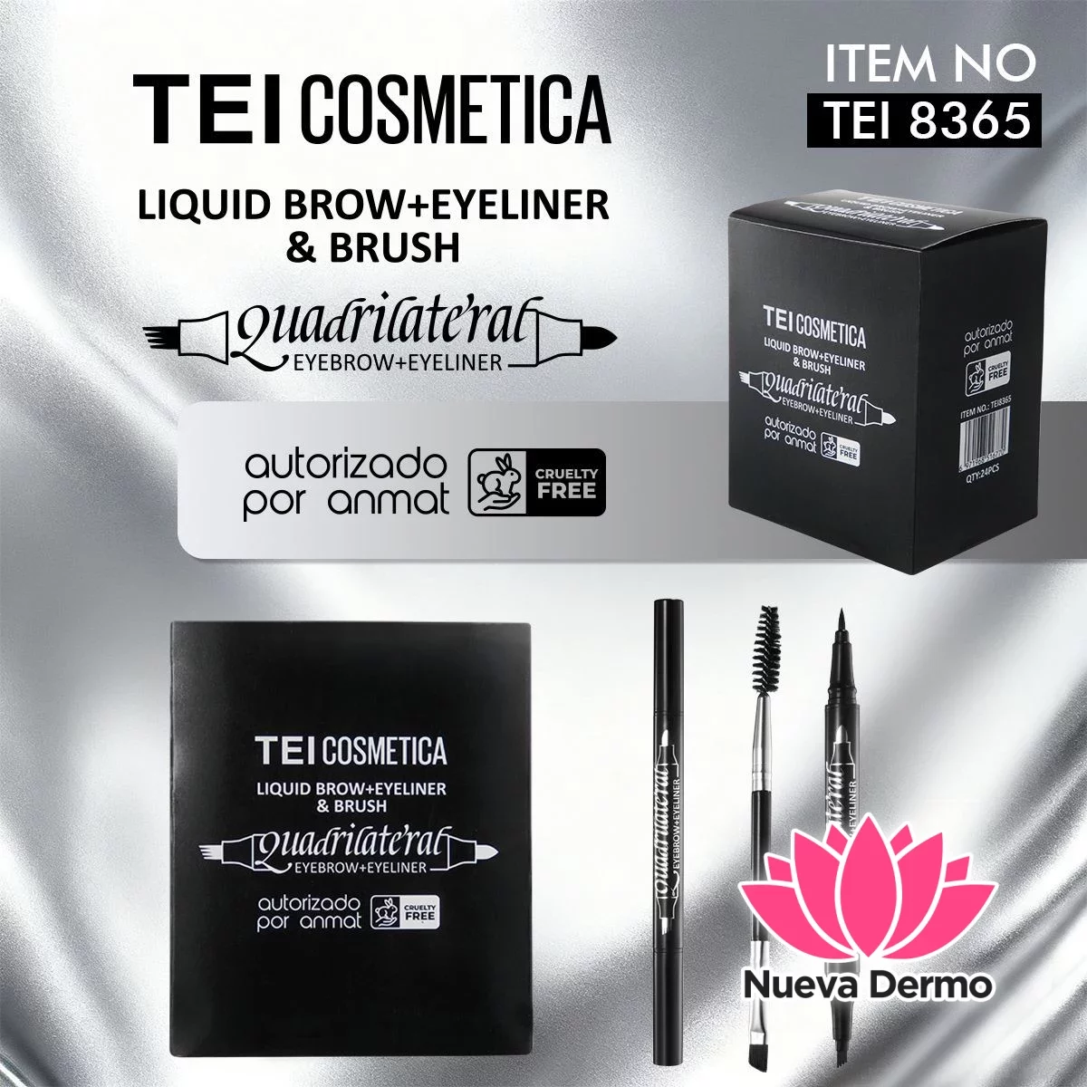 DELINEADOR FIBRA + LAPIZ PARA CEJAS TEI8365