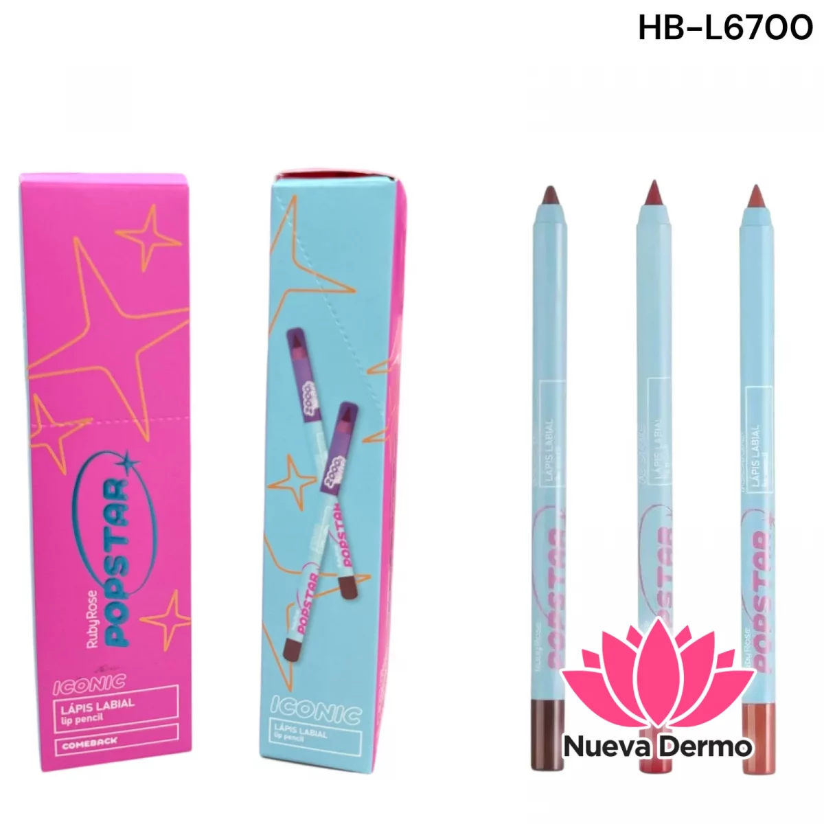 DELINEADOR LABIO RUBY ROSE HB-L6700