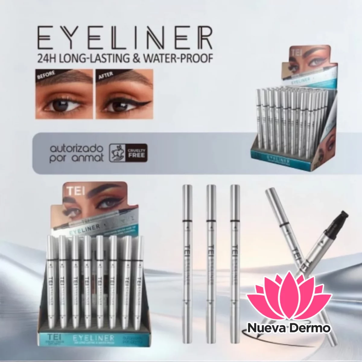 DELINEADOR LIQUID EYELINER TEI8138
