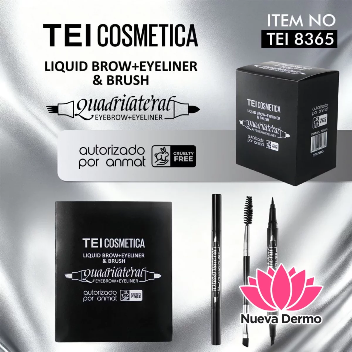DELINEADOR LIQUIDO PARA CEJAS Y OJOS YBROCHA CD: TEI8365
