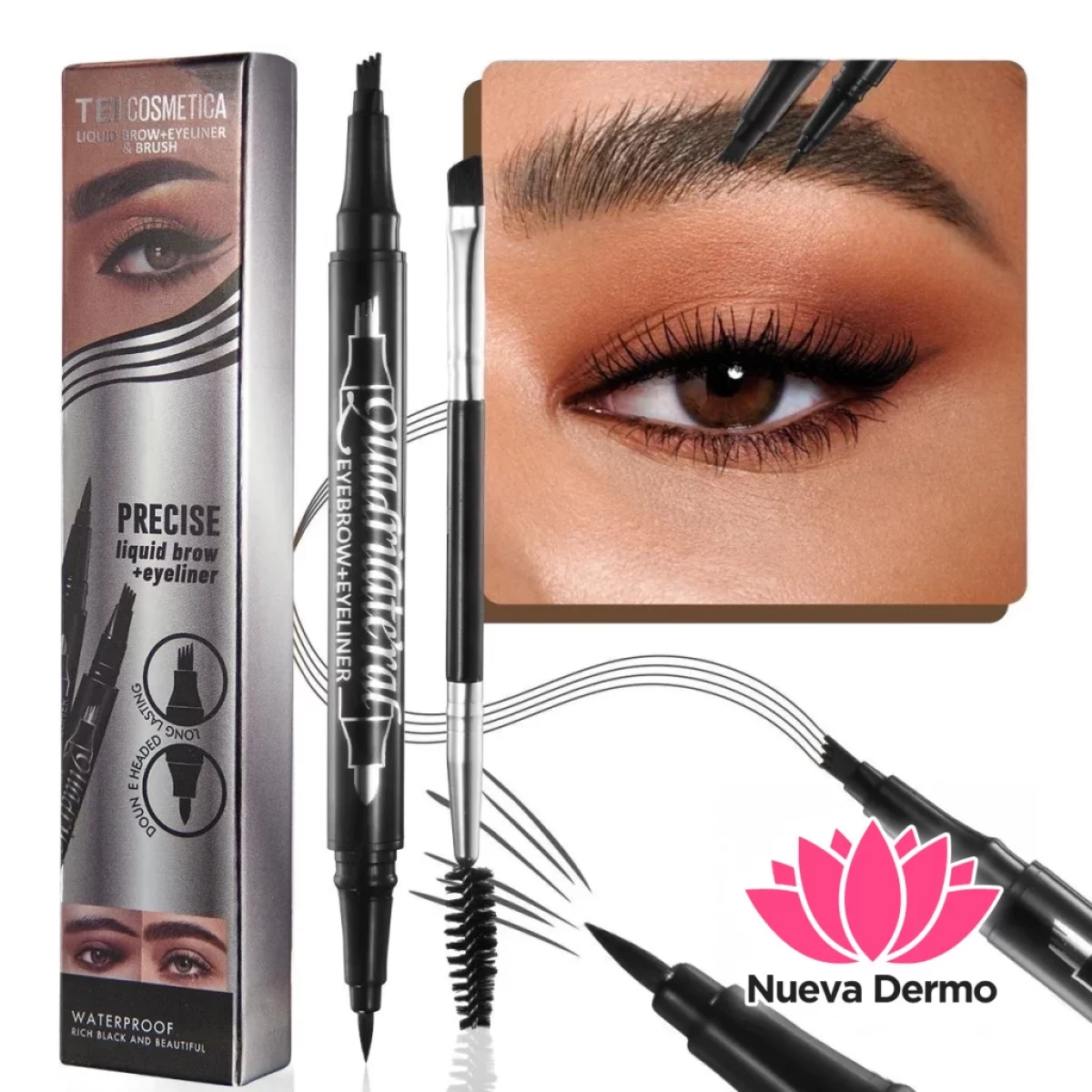 Delineador Para Cejas + Brocha Tei 8365