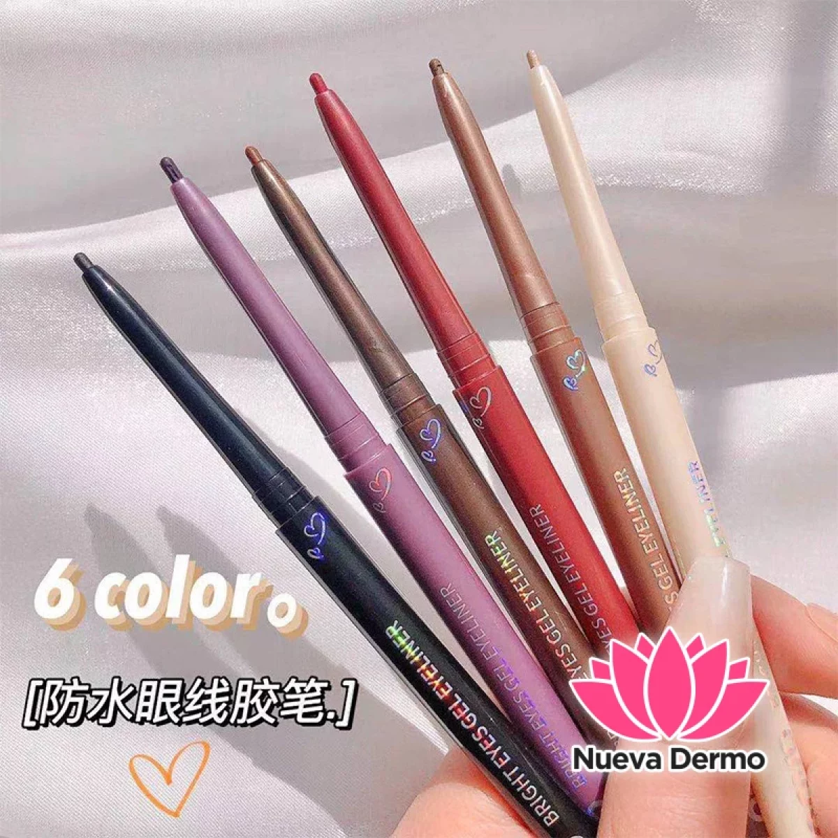 Delineador retractil de colores waterproof Novo #5376