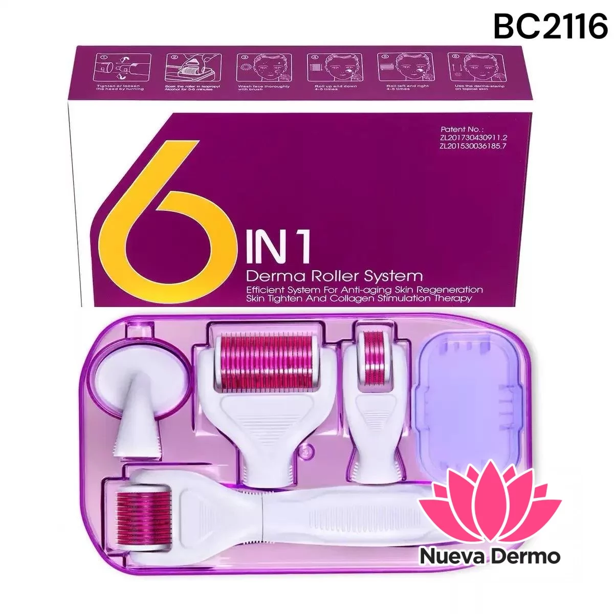 DERMA ROLLER SYSTEM 6IN1 BC2116