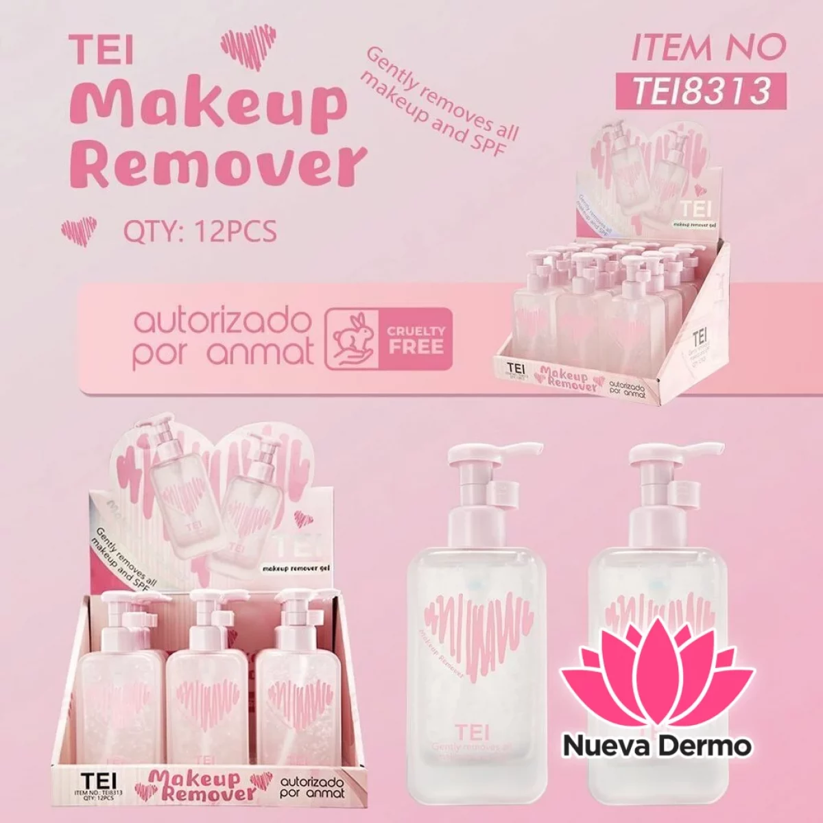 DESMAQUILLANTE TRANSPARENTE EN GEL TEI CD:TEI8313/15919