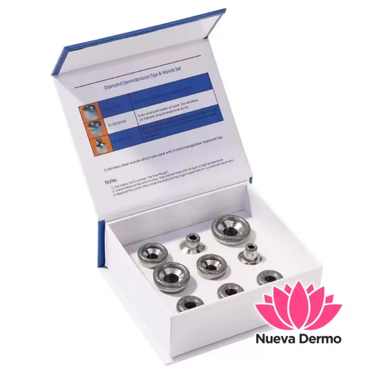 Repuestos Micro Dermoabrasión con Punta de Diamante Peeling