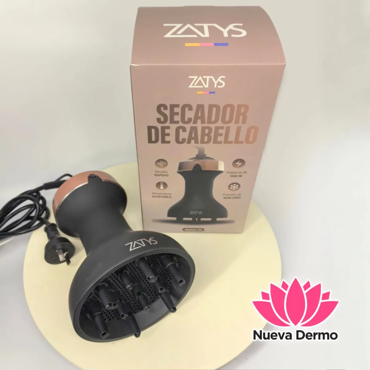 DIFUSOR SECADOR DE CABELLO 1100 WATS – ZATYS