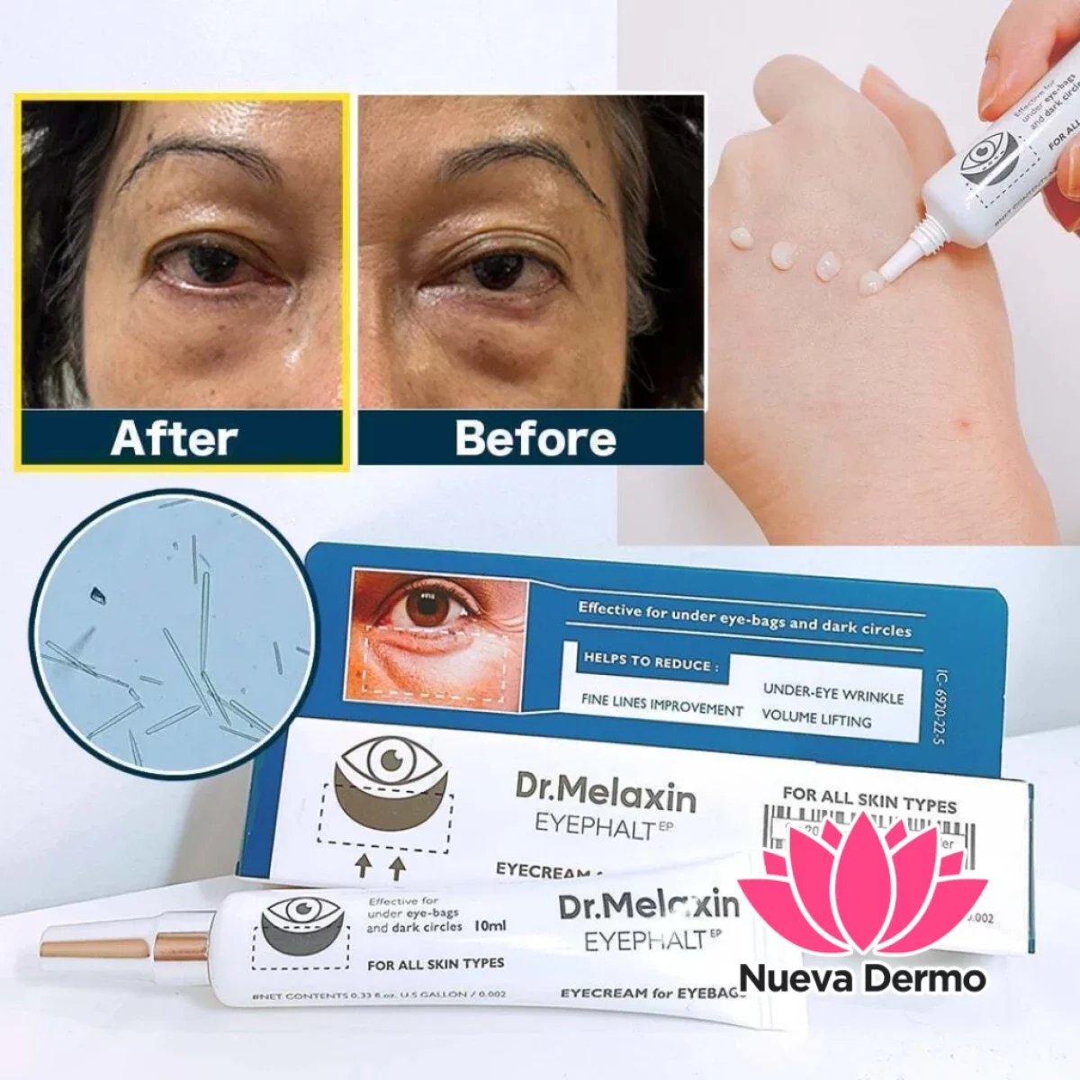 Dr.Melaxin Eye cream under-eye wrinkles volume lifting