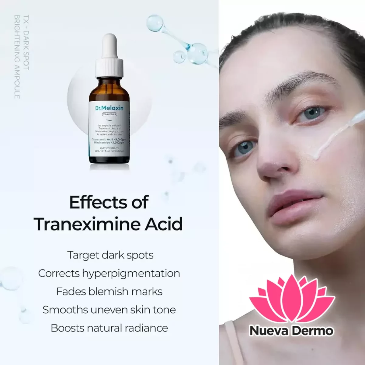 Dr.Melaxin serum facial Tranexamic acid 43,000ppm niacinamida 43,000ppm