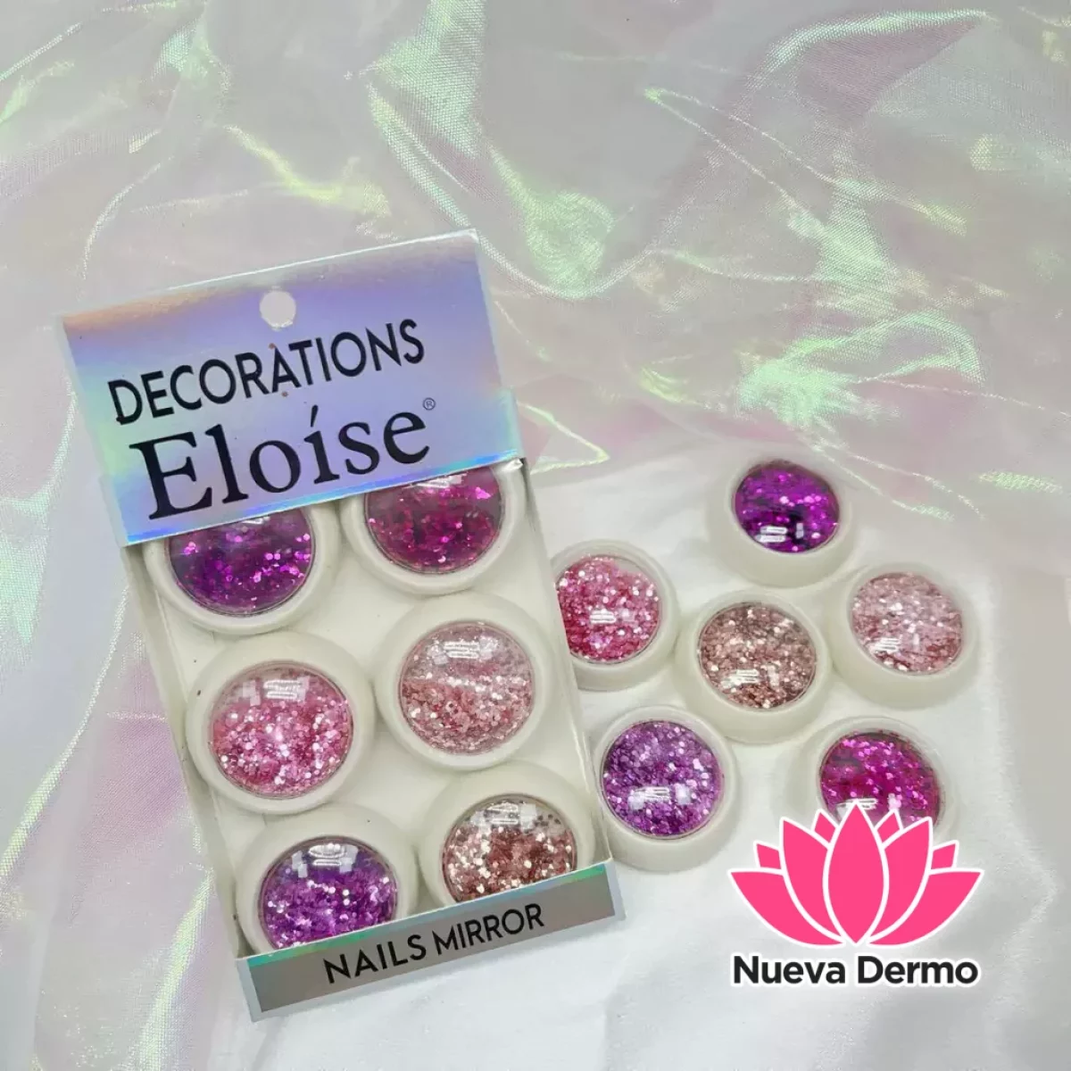Eloise decoracion para uñas rosa/fucsia...