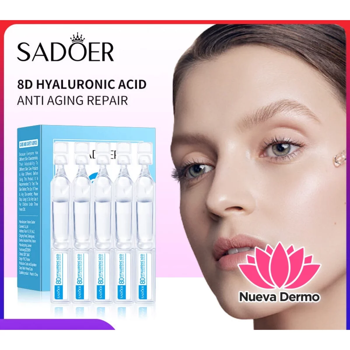 Esencia Ampollas Antiarrugas de Acido Hialuronico Sicatrisantes 1.5ML X 15PCS 00483