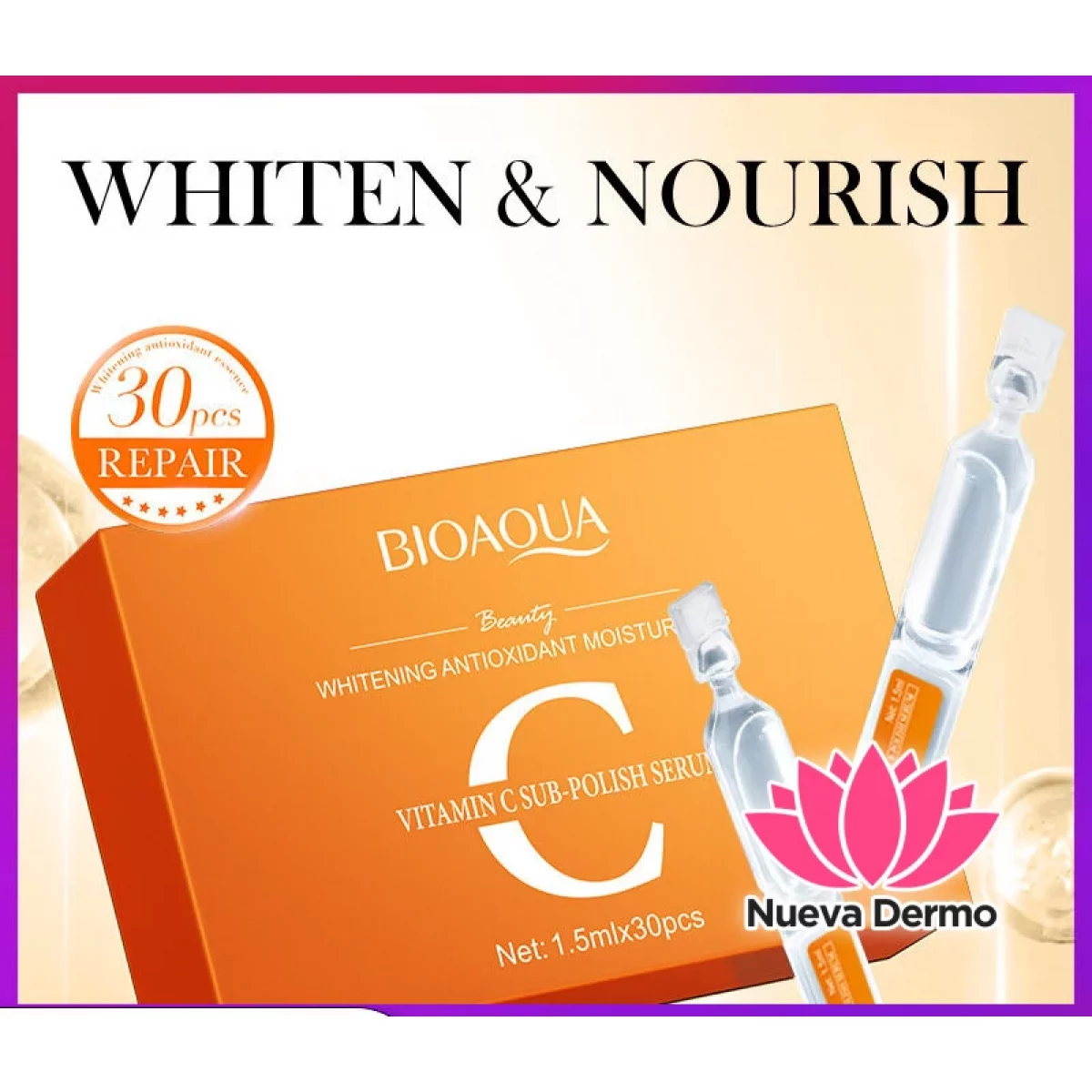 Esencia Ampollas Blanqueadora con Vitamina C 1.5ML X 30PCS 96490