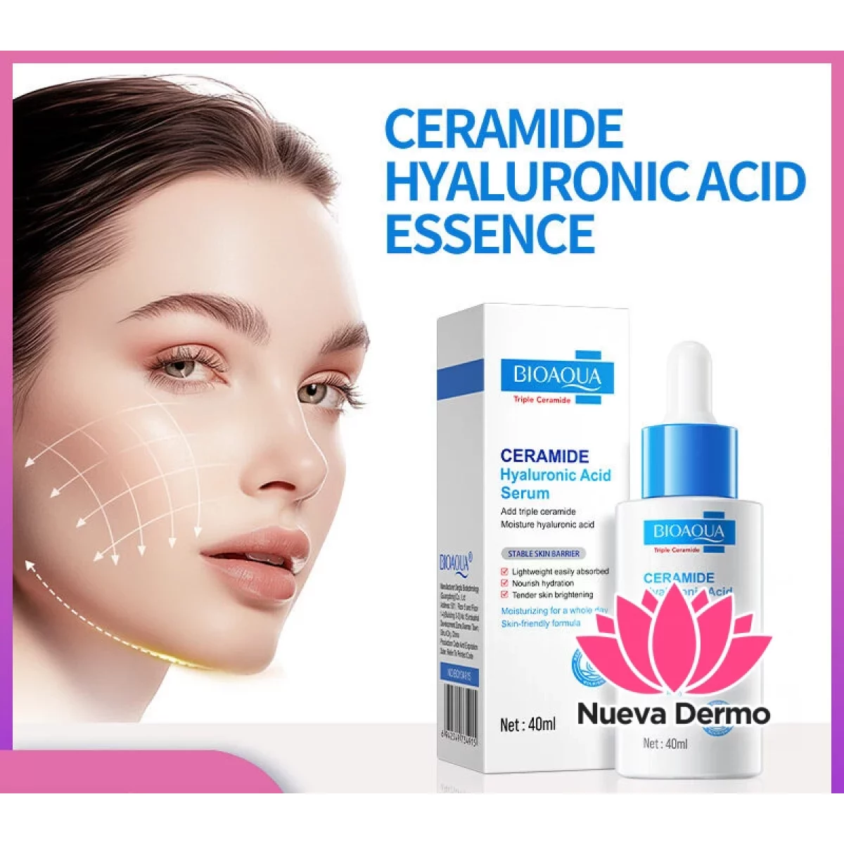 Esencia Serum Hidratante de Ácido Hialurónico con Ceramidas