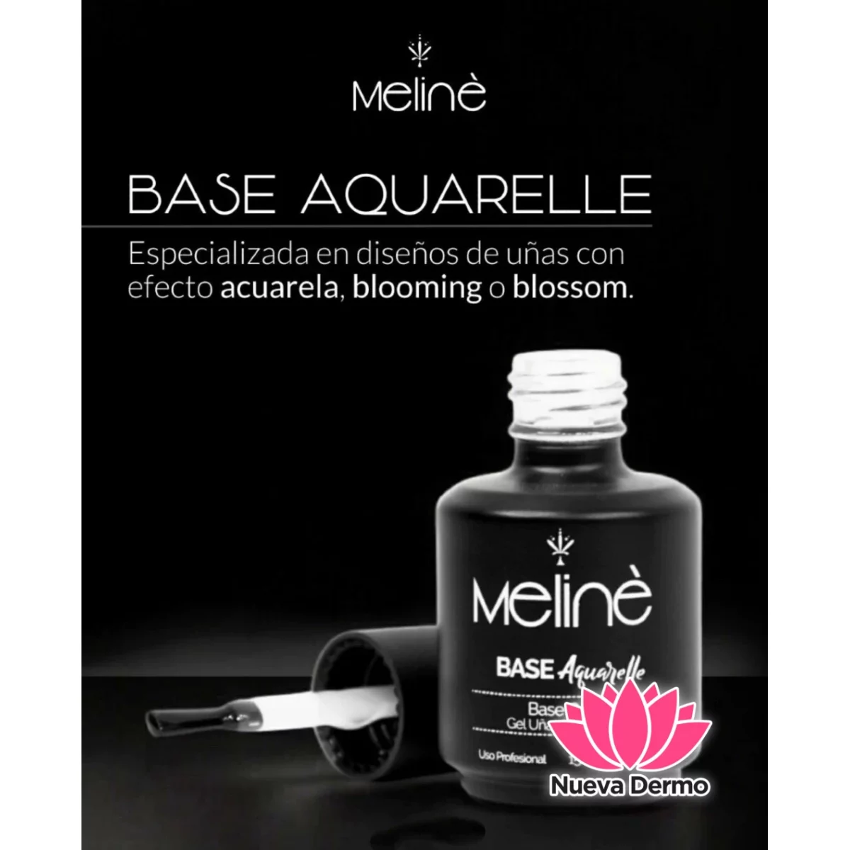 ESMALTE BASE AQUARELLE SEMIPERMANENTE MELINE