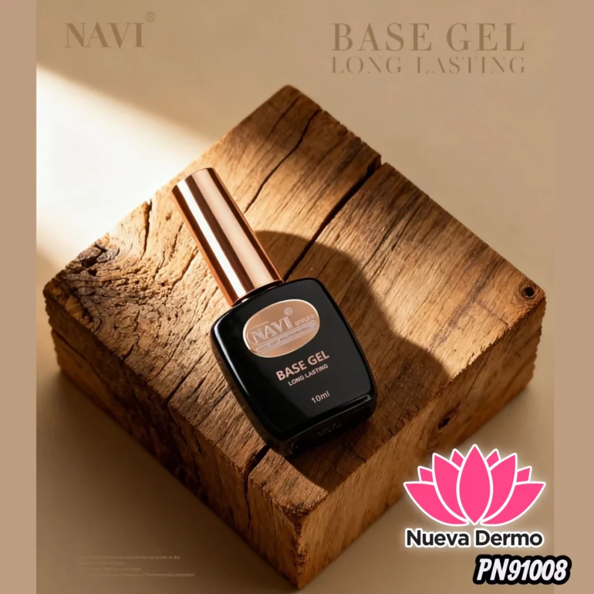 ESMALTE BASE COAT SEMIPERMANENTE NAVI 10ML CD: PN91008