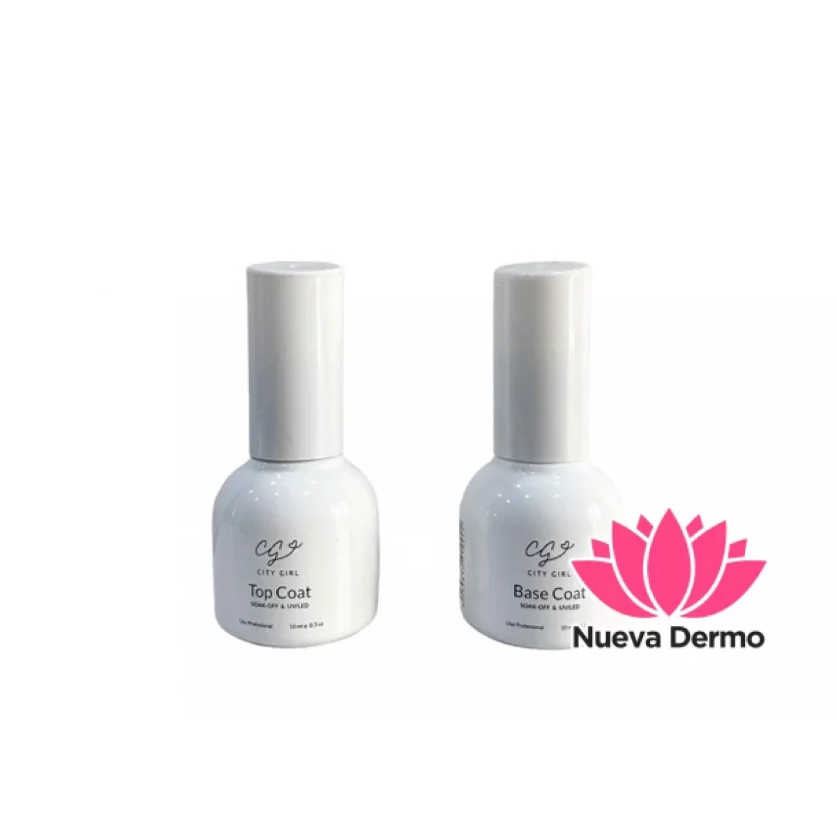 ESMALTE BASE COAT /TOP COAT SEMIPERMANENTE CITY GIRL