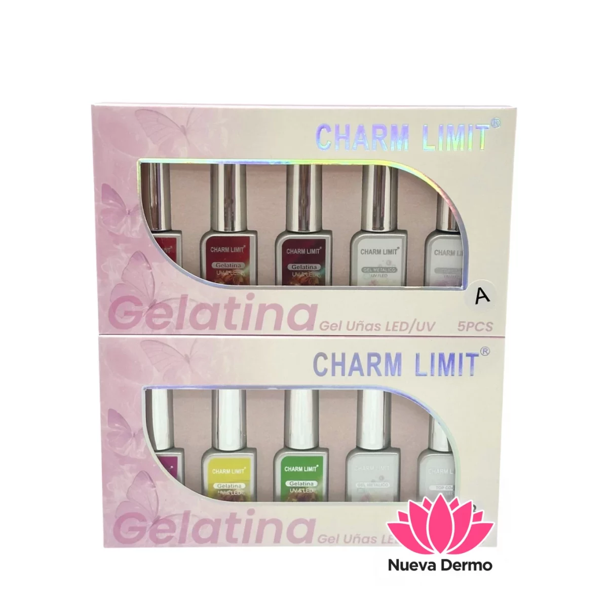 Esmalte gelatina set 5u Charm limit