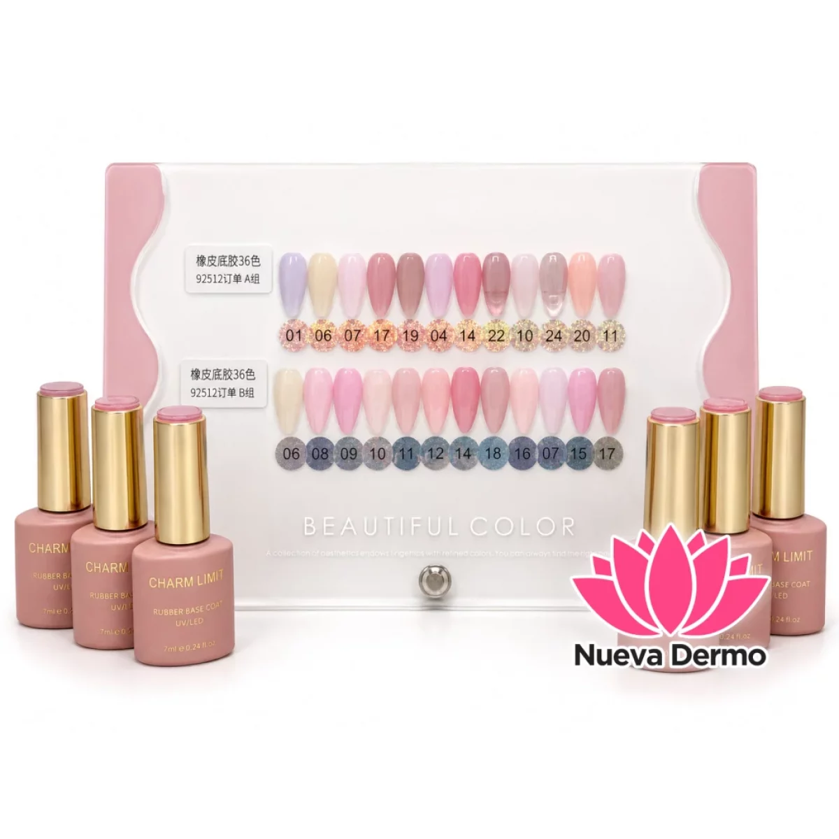 Esmalte kapping base rubber Charm Limit...