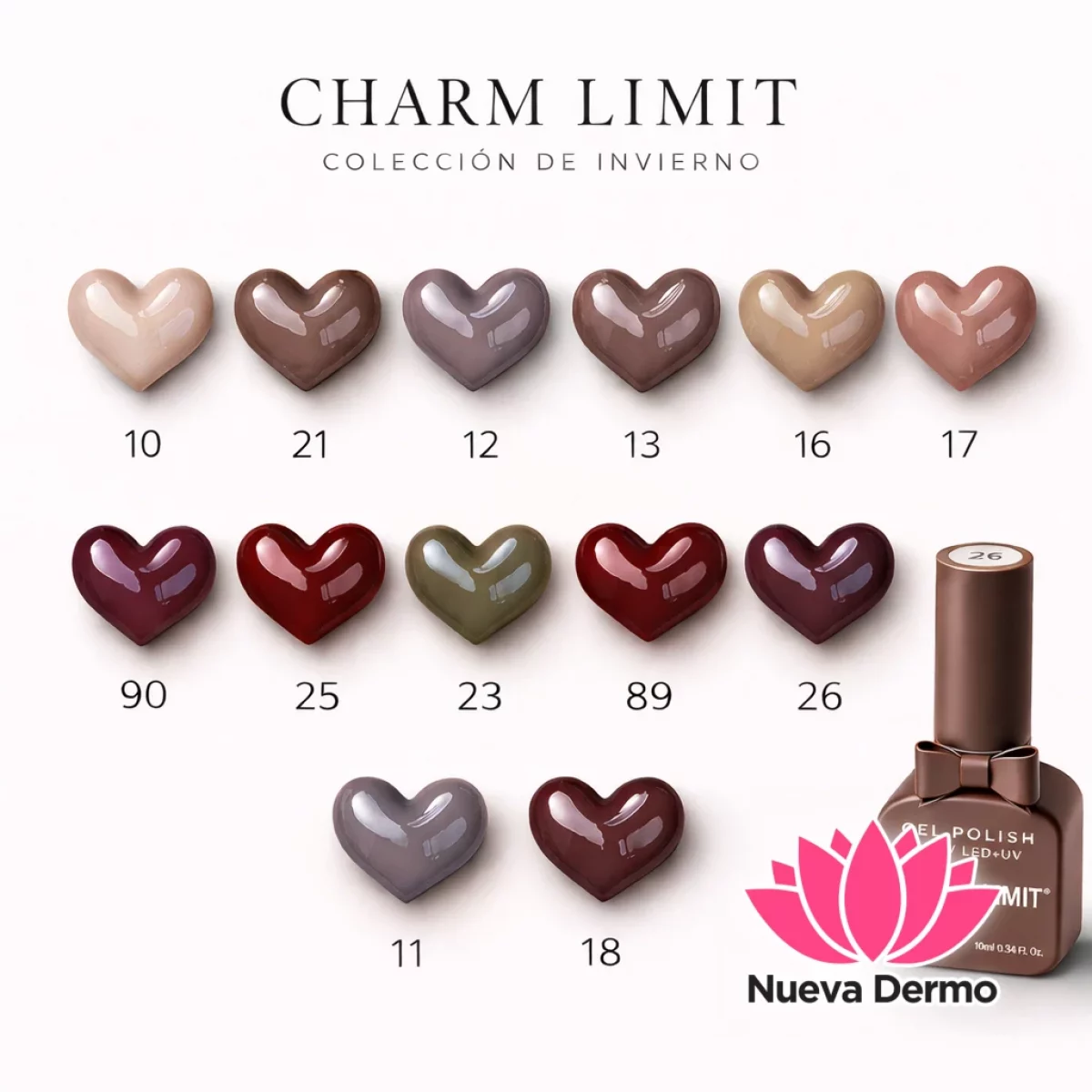 Esmalte Led/uv Charm Limit Moño invierno 90