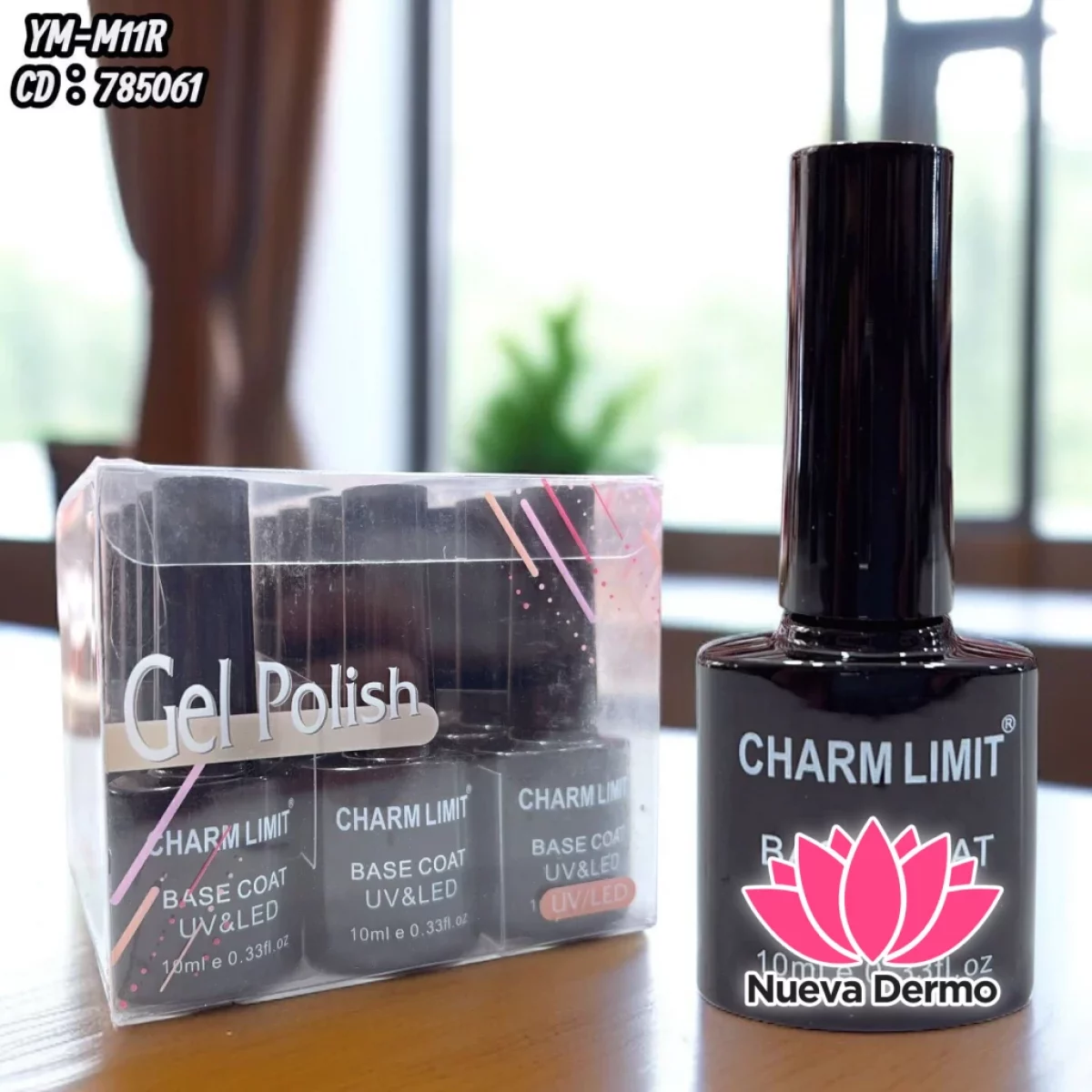 ESMALTE SEMIPERMANENTES BASE COAT CHARM LIMIT 10ML CD: 785061