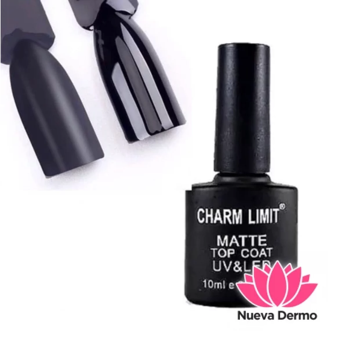 ESMALTE SEMIPERMANENTES TOP COAT MATTE CHARM LIMIT 10ML