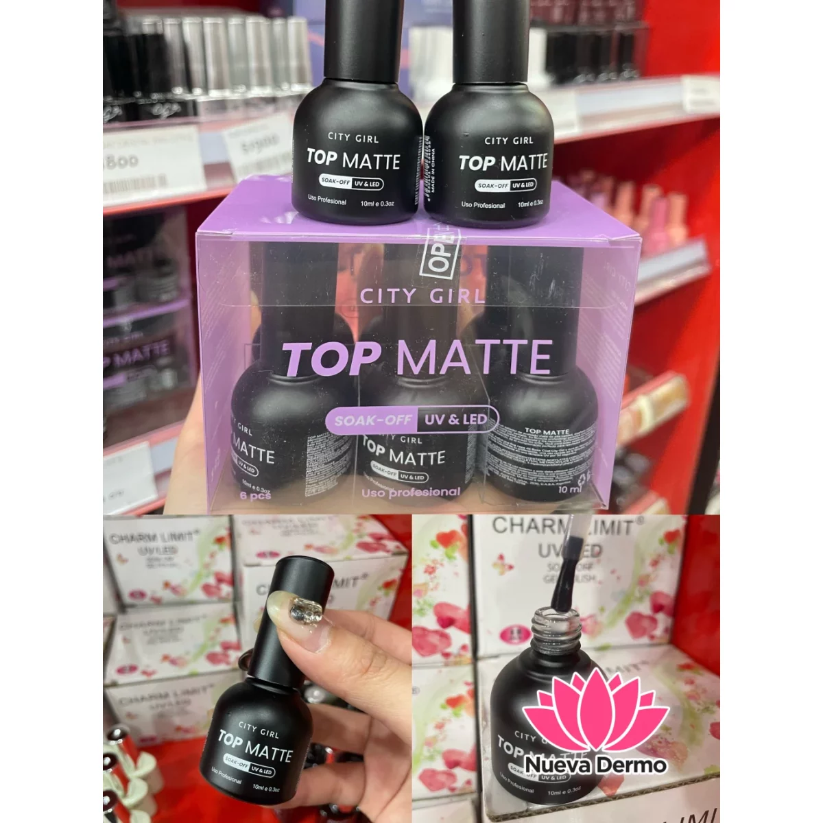 ESMALTE TOP COAT MATTE DE CITY GIRL 10ML