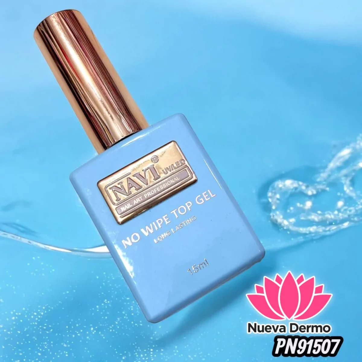 ESMALTE TOP COAT SEMIPERMANENTE NAVI 15ML CD: PN91507