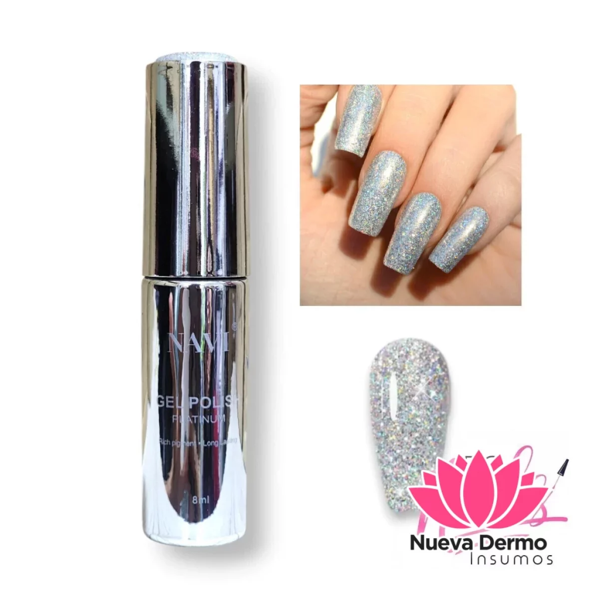 Esmalte UV LED Platinum 8ml - NAVI