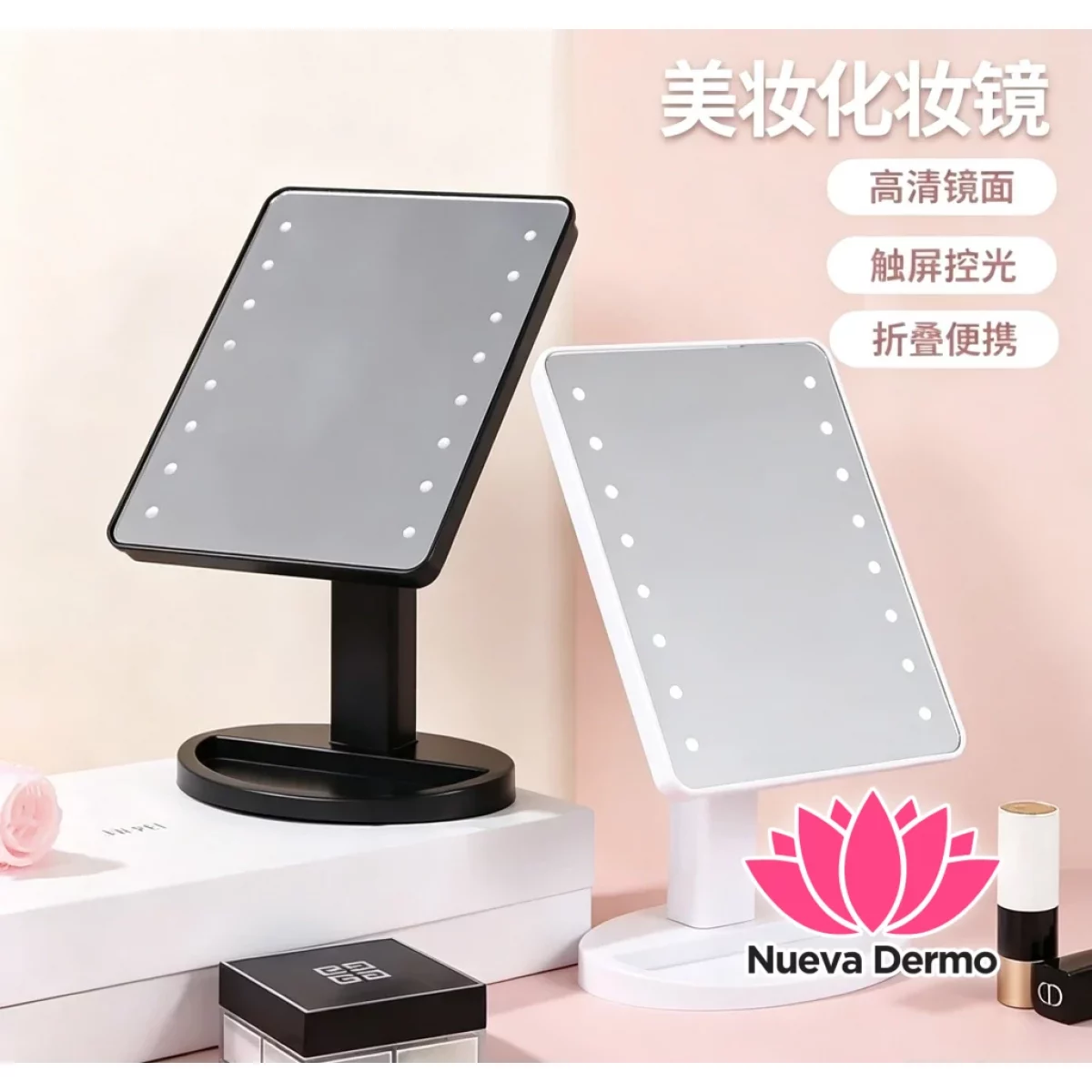 Espejo Con Luz Led Cable USB