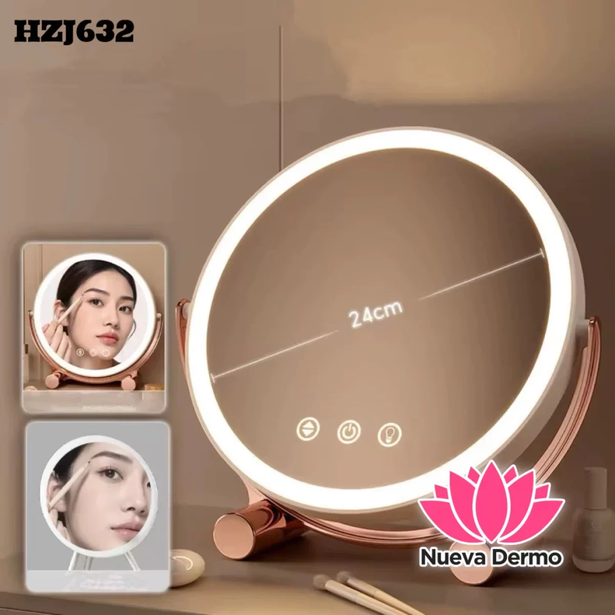 ESPEJO CON LUZ LED CD: HZJ632