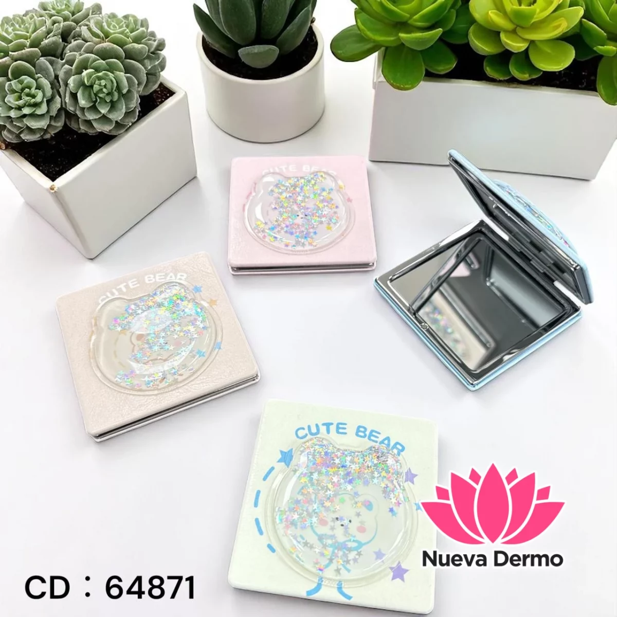 ESPEJO DOBLE CON AUMENTO PARA CARTERA 63871