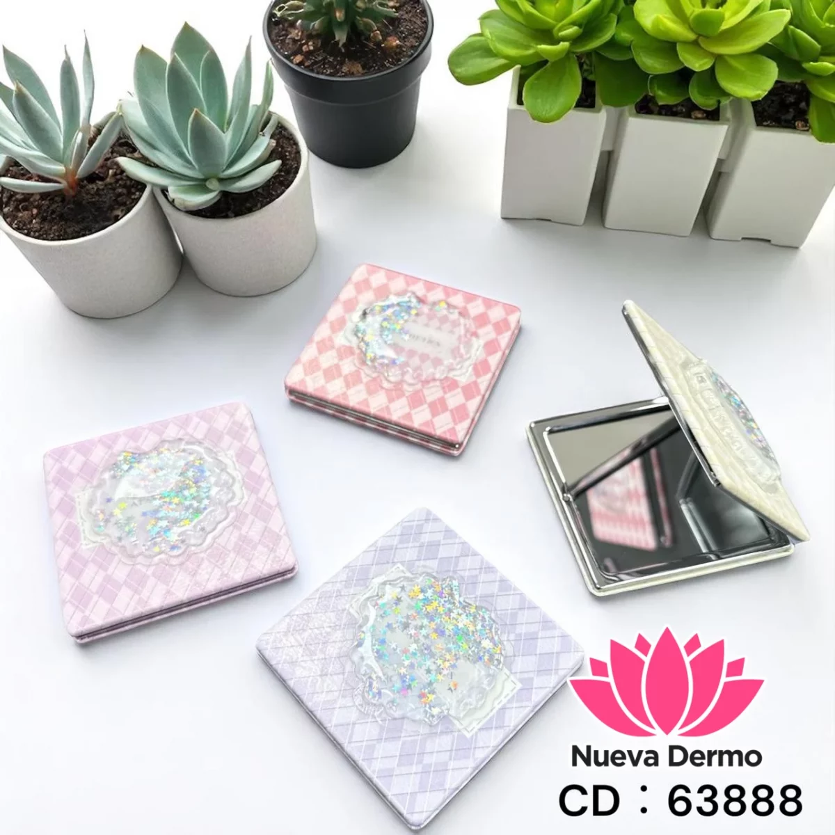 ESPEJO DOBLE CON AUMENTO PARA CARTERA 63888
