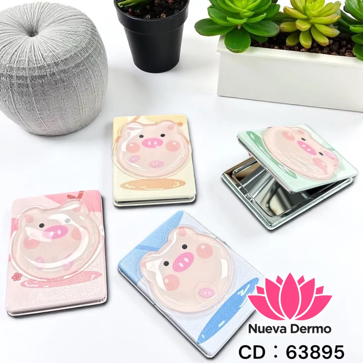 ESPEJO DOBLE CON AUMENTO PARA CARTERA 63895